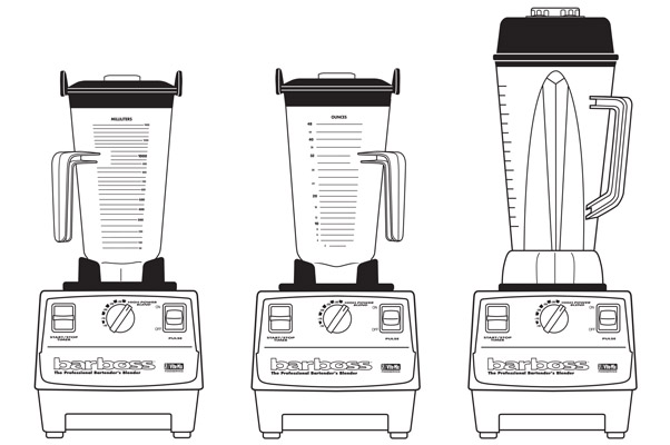 Blender line illustration