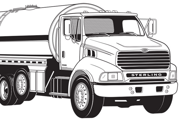 Sterling Truck Fleet line art